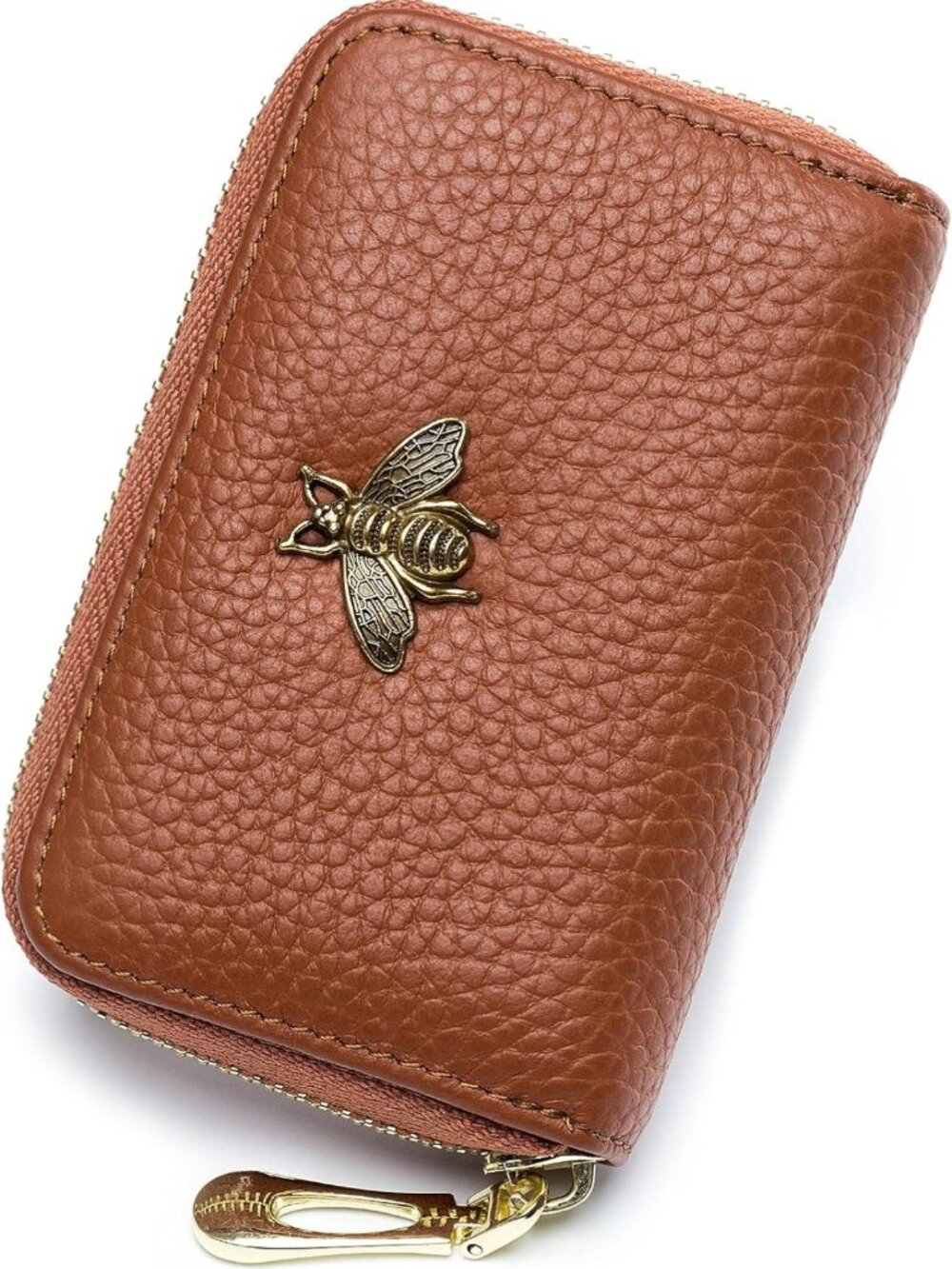 Stylish Leather RFID Credit Card Holder Wallet for Women - Compact & Secure Case